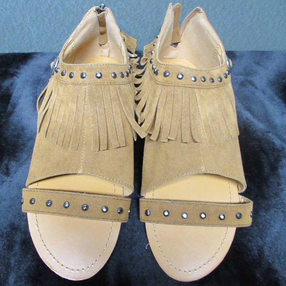 Boho Fringe Open Toe Sandal Size 9 - image 3